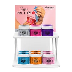 Artistic Nail Sippin Pretty Perfect Dip Display 12pc