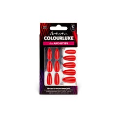 Artistic Nail Design Press-On Xtensions Ready Or Not Classic Red